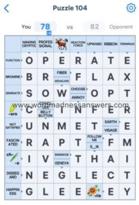 Crossword Master Puzzle 104