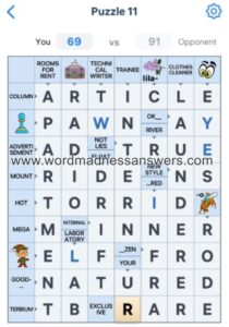 Crossword Master Puzzle 11