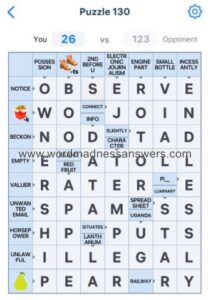 Crossword Master Puzzle 130