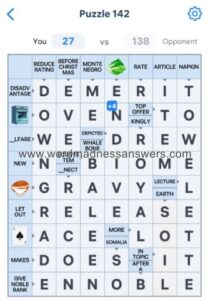 Crossword Master Puzzle 142