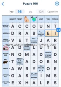 Crossword Master Puzzle 166