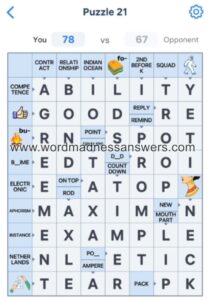 Crossword Master Puzzle 21