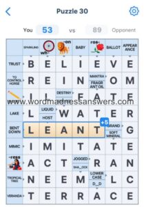 Crossword Master Puzzle 30