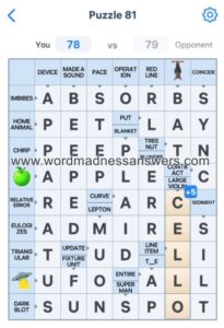 Crossword Master Puzzle 81