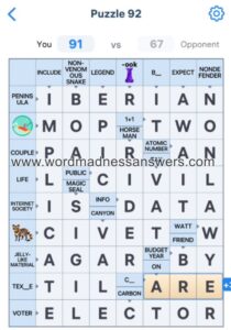 Crossword Master Puzzle 92