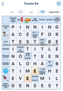 Crossword Master Puzzle 94