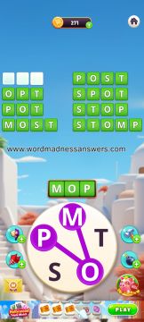 Word Madness Level 126 - 130 Answers - wordmadnessanswers.com